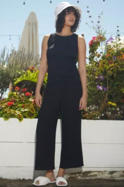 Velvet By Graham & Spencer Womens RAVYN COTTON GAUZE WIDE LEG PANT