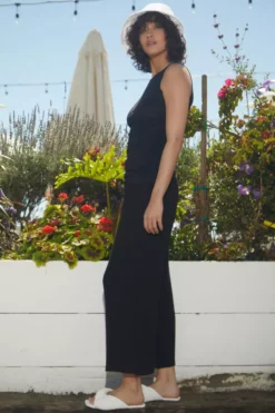 Velvet By Graham & Spencer Womens RAVYN COTTON GAUZE WIDE LEG PANT