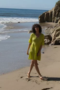 Velvet By Graham & Spencer BRIANNE COTTON GAUZE TIERED DRESS Womens