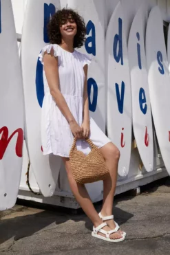 Velvet By Graham & Spencer Womens EVONNE LINEN DRESS