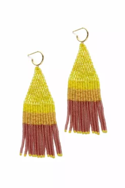 FRANJA BEADED FRINGE EARRINGS BY BLUMA PROJECT Womens 43 FRANJA BEADED FRINGE EARRINGS BY BLUMA PROJECT Womens