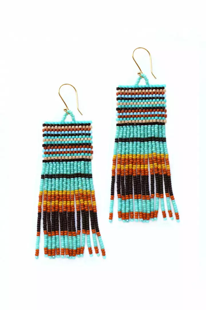 Velvet By Graham & Spencer FREYA BEADED FRINGE EARRINGS BY BLUMA PROJECT Womens 2 Velvet By Graham & Spencer FREYA BEADED FRINGE EARRINGS BY BLUMA PROJECT Womens