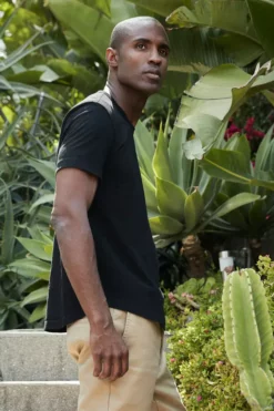 Velvet By Graham & Spencer Mens AMARO CREW NECK SLUB TEE