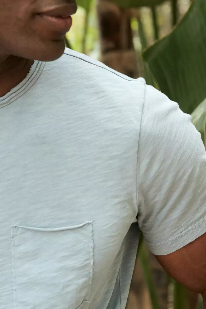 Velvet By Graham & Spencer Mens CHAD RAW EDGE COTTON SLUB POCKET TEE 6 Velvet By Graham & Spencer Mens CHAD RAW EDGE COTTON SLUB POCKET TEE