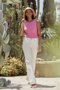 Velvet By Graham & Spencer Womens MAXIE RIBBED TANK TOP