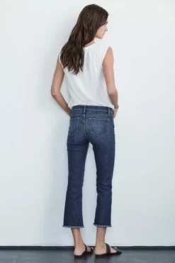 Velvet By Graham & Spencer TWIGGY HIGH RISE CROP JEAN