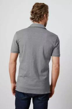 Velvet By Graham & Spencer Mens RANDALL COTTON SLUB POLO