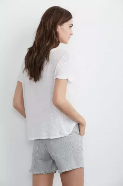 Velvet By Graham & Spencer Womens CINDY FRAYED HEM BOYFRIEND SHORTS