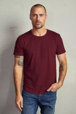 Velvet By Graham & Spencer Mens AMARO CREW NECK SLUB TEE