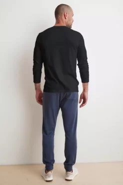 Velvet By Graham & Spencer AUSTIN SUEDED JERSEY LONG SLEEVE TEE