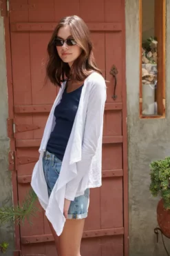 Velvet By Graham & Spencer Womens ALIZA RIBBED COTTON LAYERING TANK