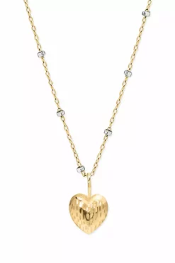 Phyllis+Rosie Womens DOUBLE FACE HEART NECKLACE BY PHYLLIS AND ROSIE