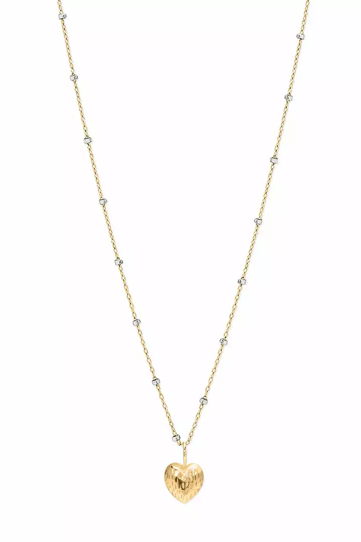 Phyllis+Rosie Womens DOUBLE FACE HEART NECKLACE BY PHYLLIS AND ROSIE 1 Phyllis+Rosie Womens DOUBLE FACE HEART NECKLACE BY PHYLLIS AND ROSIE