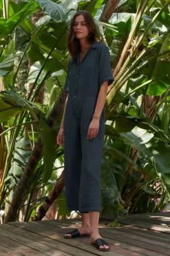Velvet By Graham & Spencer ELIA COTTON GAUZE JUMPSUIT Womens
