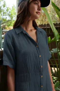 Velvet By Graham & Spencer ELIA COTTON GAUZE JUMPSUIT Womens