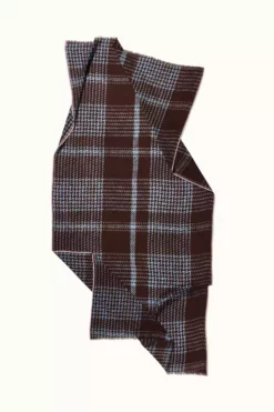 Womens TWEED CHECK WOOL SCARF BY EPICE