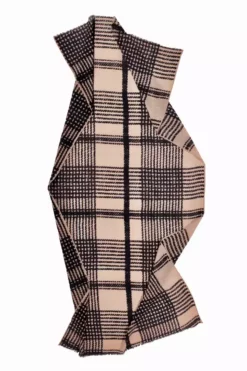 Womens TWEED CHECK WOOL SCARF BY EPICE