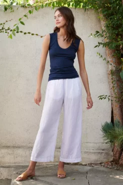 Velvet By Graham & Spencer Womens LOLA LINEN PANT