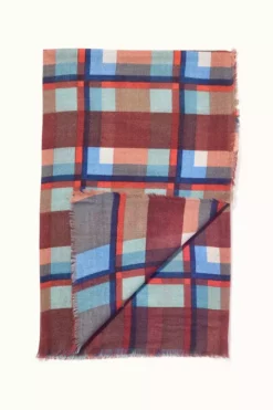 PLAID WOOL BLEND SCARF BY EPICE
