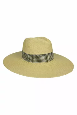 Velvet By Graham & Spencer GINGHAM INSET SUNHAT Accessories