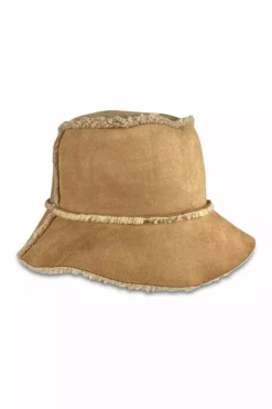 Velvet By Graham & Spencer REVERSIBLE FAUX SHEARLING BUCKET HAT
