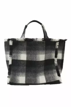 Velvet By Graham & Spencer Womens FRAYED FLANNEL WEEKEND BAG