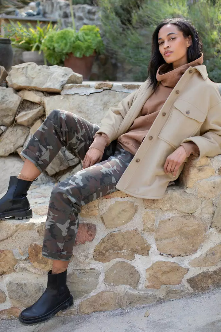 Velvet By Graham & Spencer Womens OTTIE STRAIGHT LEG CAMO PANT 1 Velvet By Graham & Spencer Womens OTTIE STRAIGHT LEG CAMO PANT