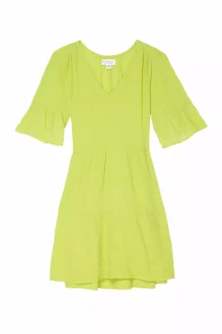 Velvet By Graham & Spencer BRIANNE COTTON GAUZE TIERED DRESS Womens