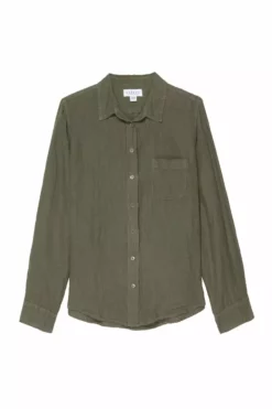 Velvet By Graham & Spencer NATALIA LINEN BUTTON-UP SHIRT