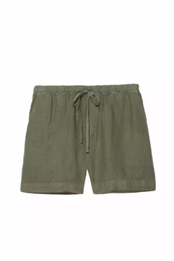 Velvet By Graham & Spencer Womens TAMMY DRAWSTRING LINEN SHORT