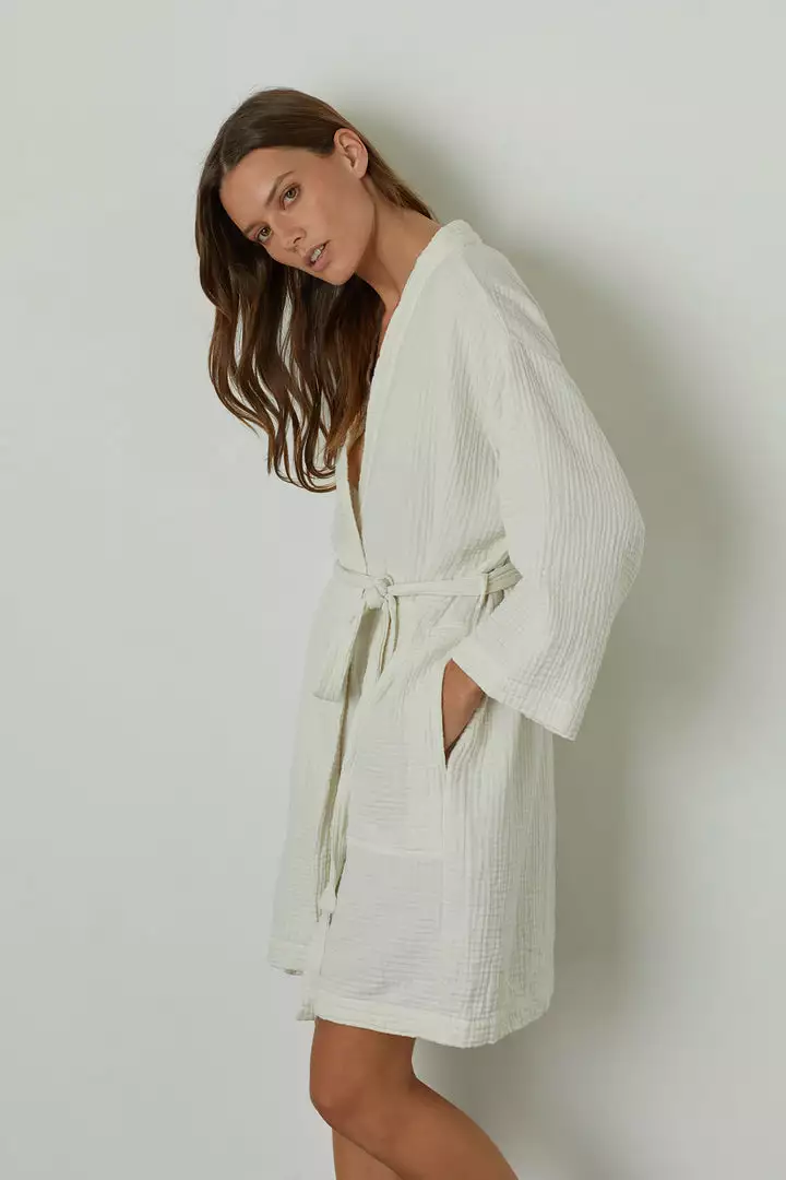Jenny Graham Home MINI COTTON GAUZE ROBE 1 Jenny Graham Home MINI COTTON GAUZE ROBE