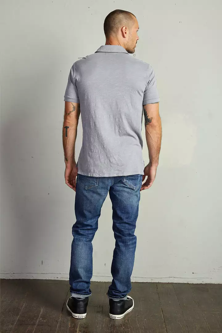 Velvet By Graham & Spencer Mens RANDALL COTTON SLUB POLO 2 Velvet By Graham & Spencer Mens RANDALL COTTON SLUB POLO