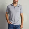 Velvet By Graham & Spencer Mens RANDALL COTTON SLUB POLO