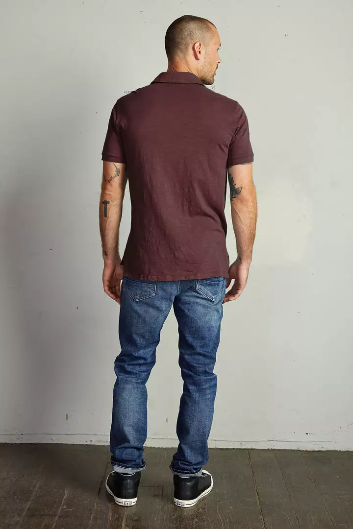 Velvet By Graham & Spencer RANDALL COTTON SLUB POLO Mens 22 Velvet By Graham & Spencer RANDALL COTTON SLUB POLO Mens