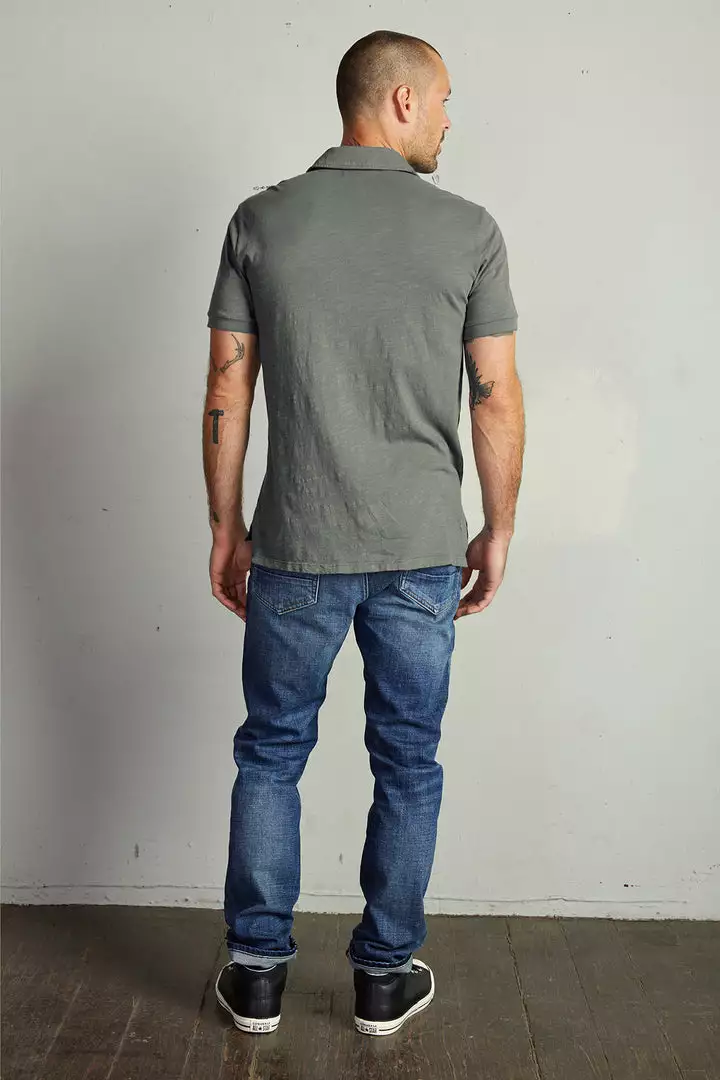 Velvet By Graham & Spencer RANDALL COTTON SLUB POLO Mens 29 Velvet By Graham & Spencer RANDALL COTTON SLUB POLO Mens