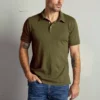 Velvet By Graham & Spencer RANDALL COTTON SLUB POLO Mens