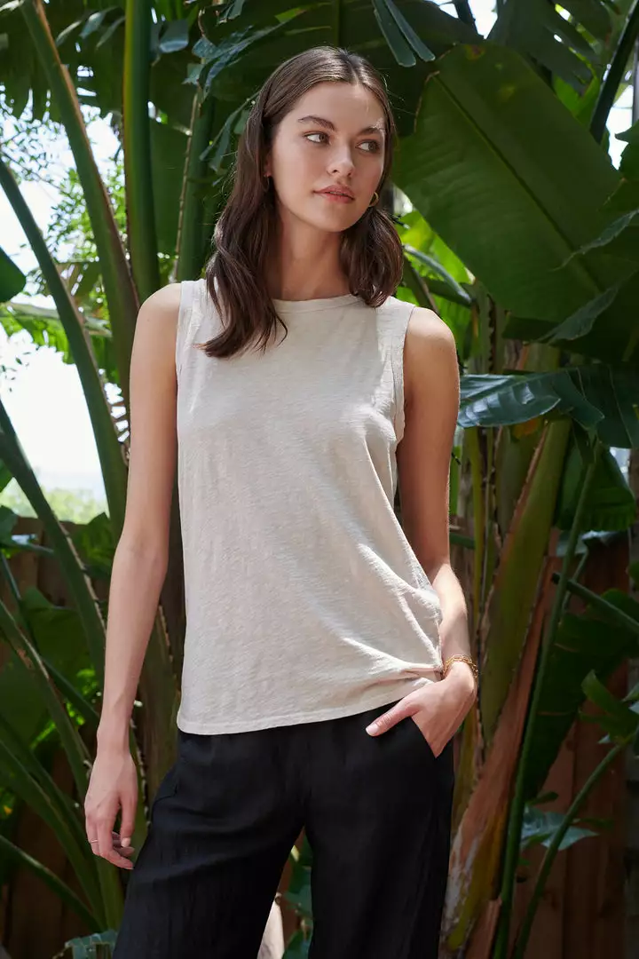 Velvet By Graham & Spencer TAURUS COTTON SLUB TANK 35 Velvet By Graham & Spencer TAURUS COTTON SLUB TANK