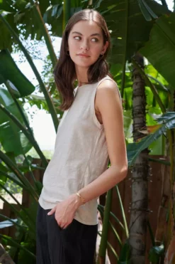 Velvet By Graham & Spencer TAURUS COTTON SLUB TANK 113 Velvet By Graham & Spencer TAURUS COTTON SLUB TANK