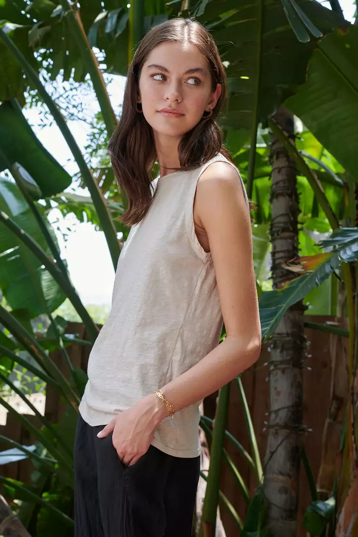 Velvet By Graham & Spencer TAURUS COTTON SLUB TANK 38 Velvet By Graham & Spencer TAURUS COTTON SLUB TANK