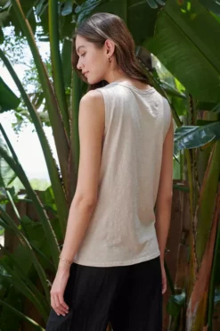 Velvet By Graham & Spencer TAURUS COTTON SLUB TANK 114 Velvet By Graham & Spencer TAURUS COTTON SLUB TANK