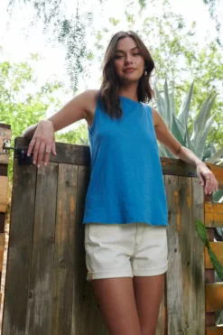 Velvet By Graham & Spencer TAURUS COTTON SLUB TANK 89 Velvet By Graham & Spencer TAURUS COTTON SLUB TANK