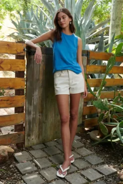 Velvet By Graham & Spencer NATALIE ROLLED HEM SHORT 18 Velvet By Graham & Spencer NATALIE ROLLED HEM SHORT