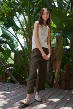 Velvet By Graham & Spencer Womens LOLA LINEN PANT