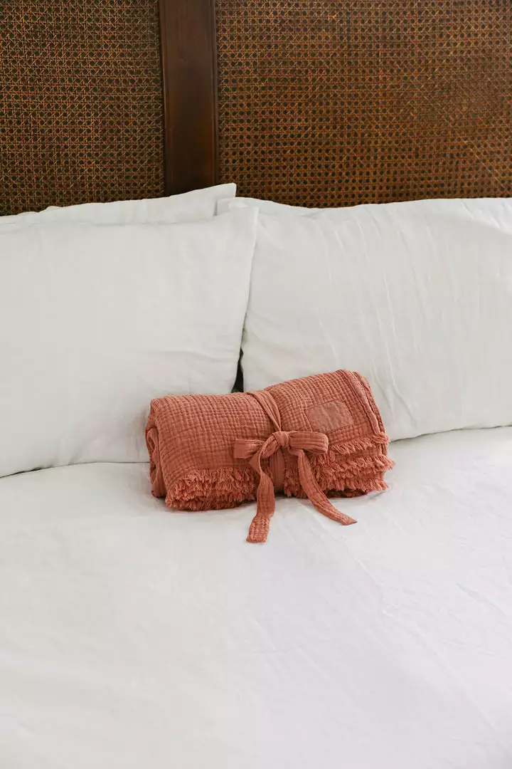 Jenny Graham Home COTTON GAUZE THROW 4 Jenny Graham Home COTTON GAUZE THROW