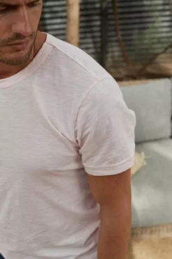 Velvet By Graham & Spencer Mens AMARO CREW NECK SLUB TEE