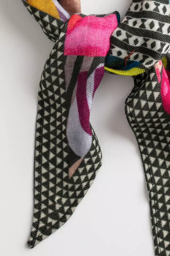 Velvet By Graham & Spencer PRINTED DIAMOND SILK BLEND SCARF BY VISMAYA 6 Velvet By Graham & Spencer PRINTED DIAMOND SILK BLEND SCARF BY VISMAYA