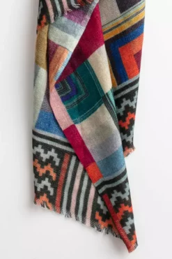 Velvet By Graham & Spencer Womens PRINTED SILK BLEND SCARF BY VISMAYA