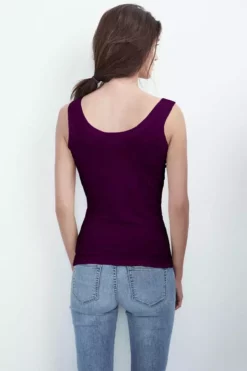 Velvet By Graham & Spencer MOSSY GAUZY WHISPER FITTED TANK