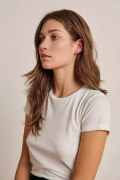 Phyllis+Rosie MINI MOON HOOPS BY PHYLLIS AND ROSIE