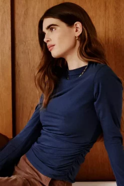 Velvet By Graham & Spencer ALANA MOCK NECK TEE